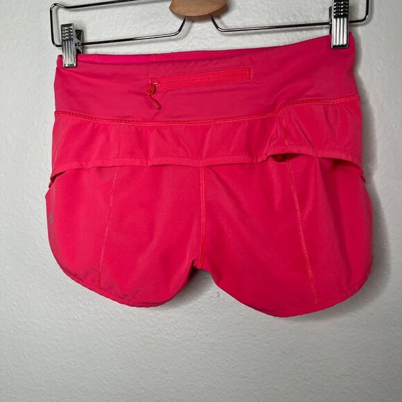 Lululemon Pink Razzle Speed Short Short 2.5" Athletic Running Yoga bottoms 2 - Picture 3 of 8